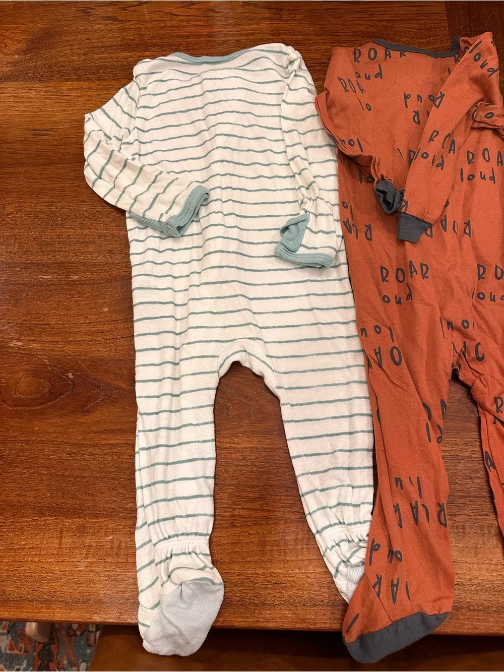 Set of 3 Baby Boy Footies, 6-9 Months